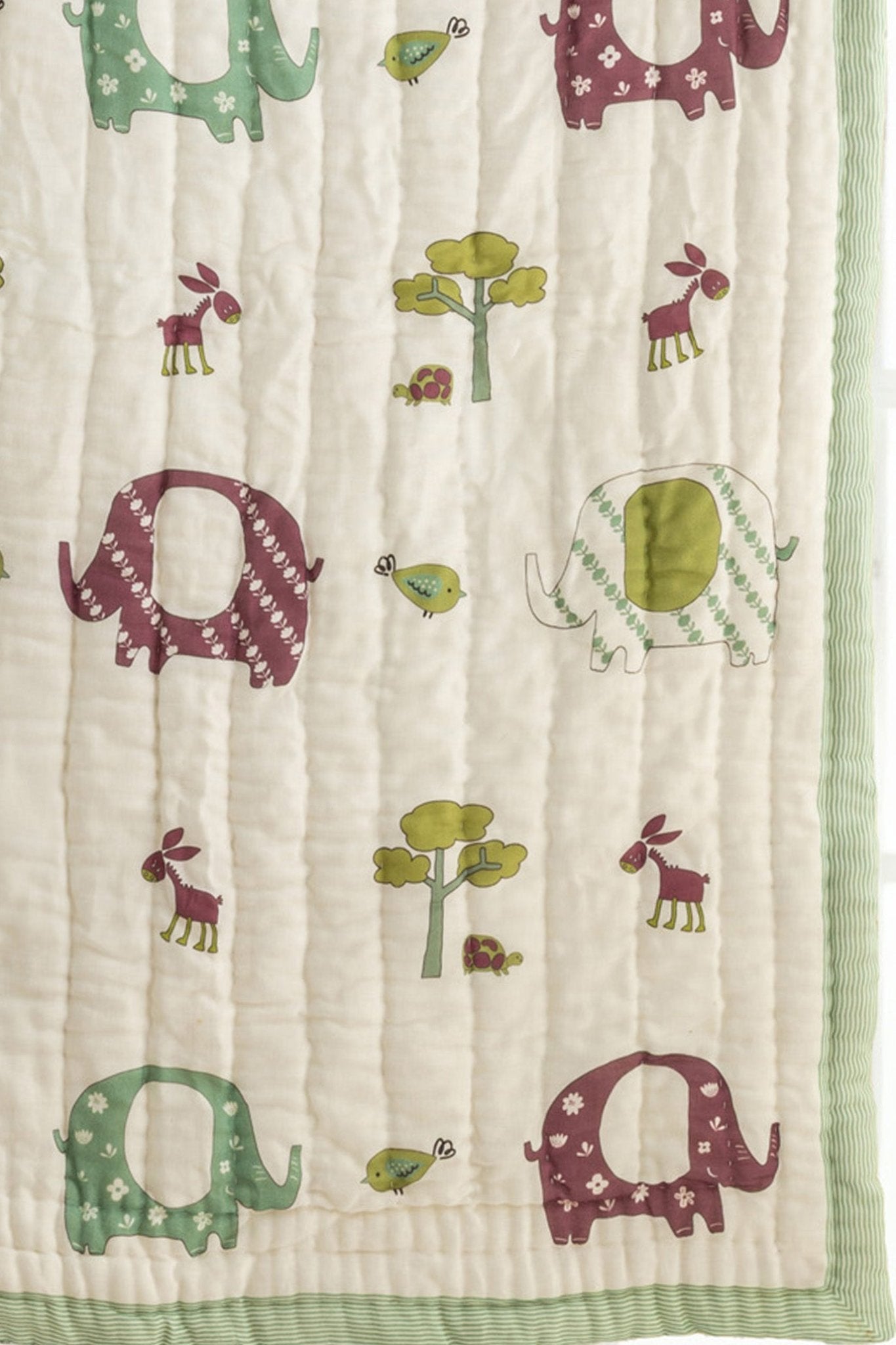 Elephant El Yapımı Organik Pamuk Çocuk Yatak Örtüsü - uniqlooms.com