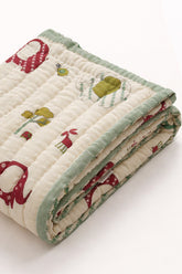 Elephant Organik Pamuk El Yapımı Yatak Örtüsü