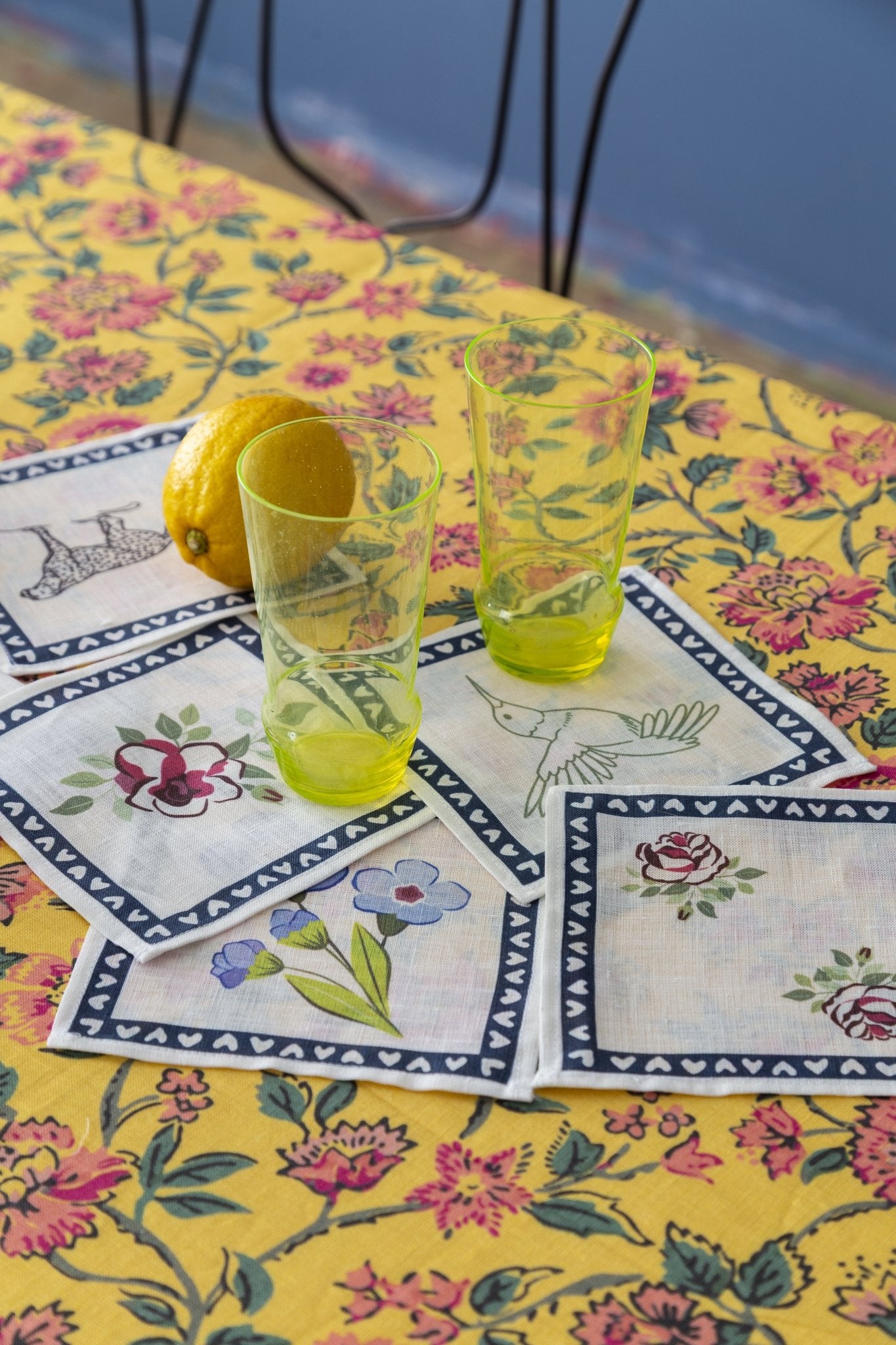 Heaven Keten 6'lı Kokteyl Peçete Seti - uniqlooms.com