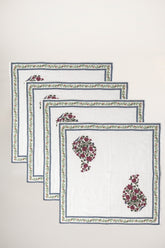 Heaven Motif Desen 4'lü Organik Müslin Servis Peçete Seti - uniqlooms.com