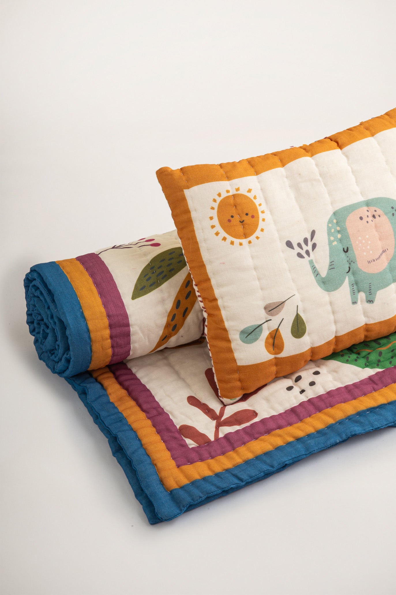 Jungle El Yapımı Organik Pamuk Çocuk Yatak Örtüsü - uniqlooms.com