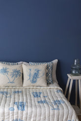 Lotus Organik Pamuk El Yapımı Yatak Örtüsü - uniqlooms.com