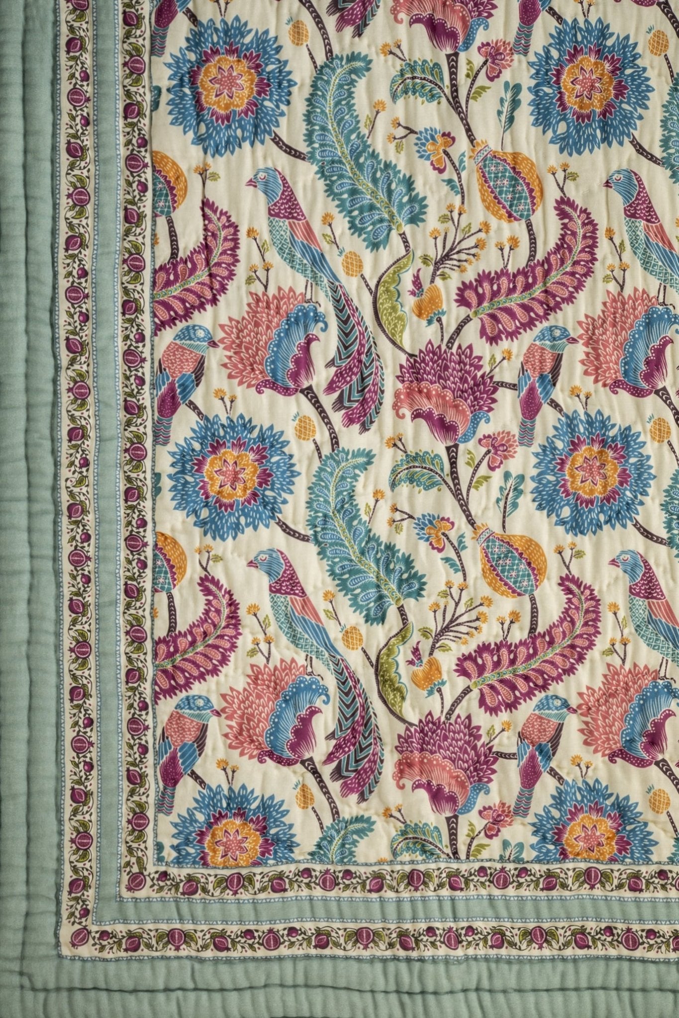 Nature's Lulubaby Organik Pamuk El Yapımı Yatak Örtüsü - uniqlooms.com