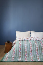 Rose Handmade Organic Cotton Quilt