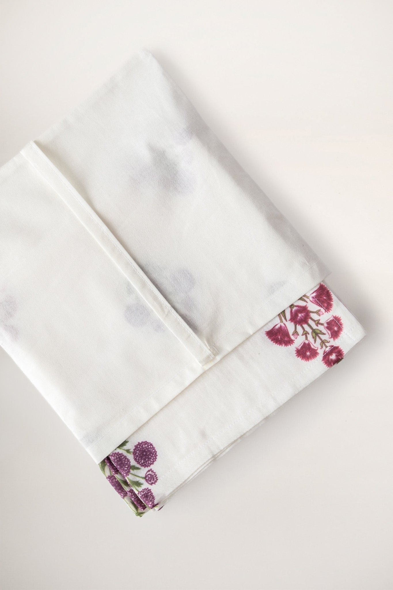 Tree Valley Çiçek Desen 4'lü Organik Müslin Servis Peçete Seti - uniqlooms.com