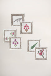 Tree Valley Keten 6'lı Kokteyl Peçete Seti - uniqlooms.com