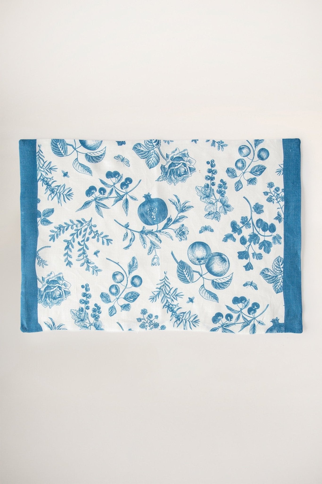Azure Garden Keten 4'lü Amerikan Servis - uniqlooms.com