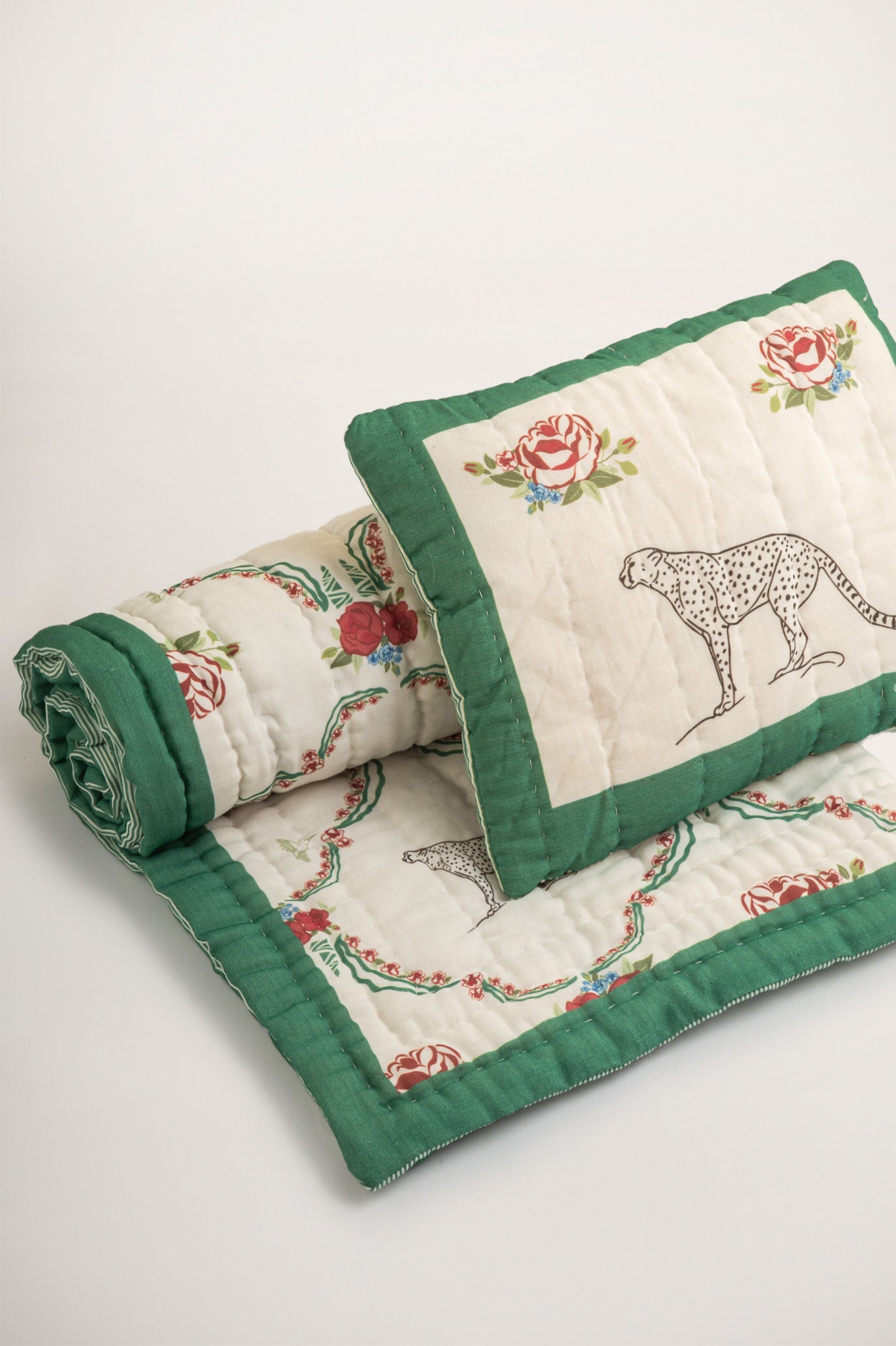 Cheetah El Yapımı Organik Pamuk Çocuk Yatak Örtüsü - uniqlooms.com