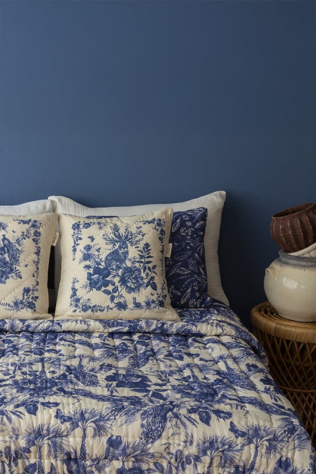 Plume Organik Pamuk El Yapımı Yatak Örtüsü - uniqlooms.com