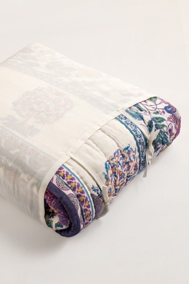 Roots Organik Pamuk El Yapımı Yatak Örtüsü - uniqlooms.com