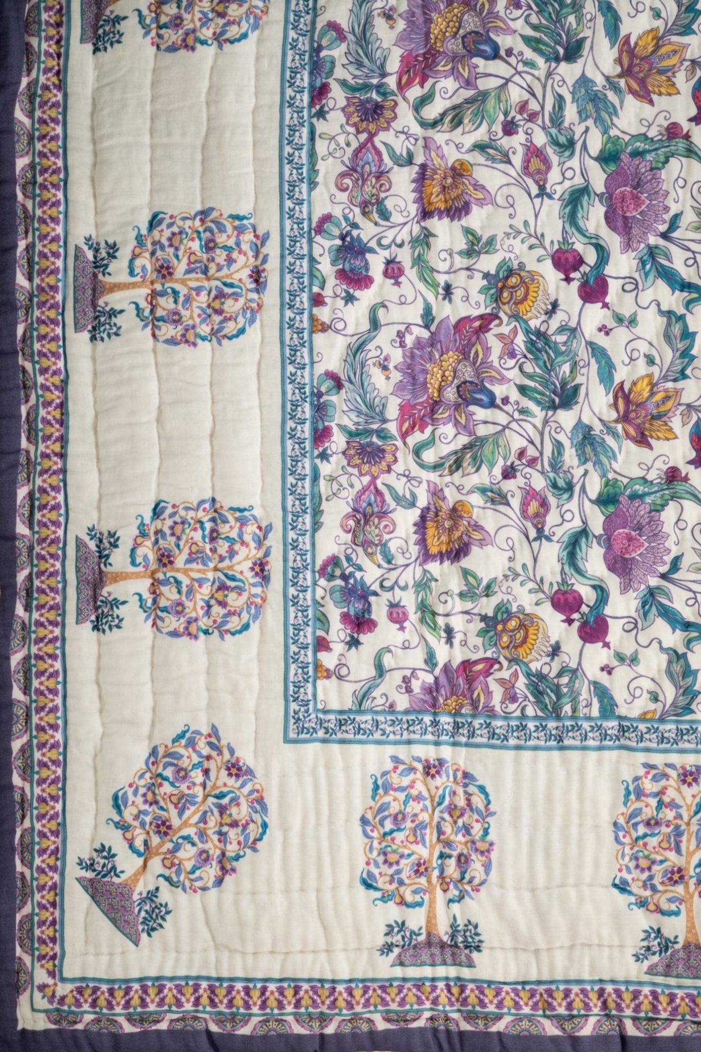 Roots Organik Pamuk El Yapımı Yatak Örtüsü - uniqlooms.com