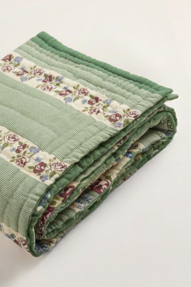 Rose El Yapımı Organik Pamuk King Size Yatak Örtüsü